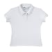 Junior Girls' Uniform Cap-Sleeve Polo - White