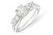 1 Carat Diamond 14K White Gold Bridal Ring