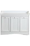 Triple Tilt-out Hamper 27hx36w White