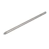 uxcell フィリップススキュードライバー　 S2ツールスチール製グレー 150mm長さ 6mmラウンドシャンク径