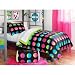 Black, Pink & Green Bright Polka Dots Teen Full Comforter Set (8 Piece Bed In A Bag) Black, Pink & Green Bright Polka Dots Teen Full Comforter Set (8 Piece Bed In A Bag)