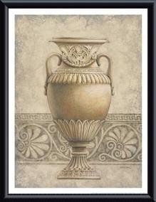 Cover image : Art Poster Metal Framed Print - Classic Urn Series 2A (12x16) - Artist: Wm. Randal Painter- Poster Size: 16 X 12