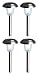Westinghouse Seaton Solar-Powered Outdoor Pathway and Landscape Lights, Set of 4