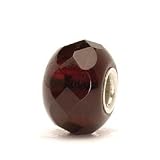 Original Authentic Trollbeads - 60186 - Red Prism - Murano glass with a solid sterling silver 925 core