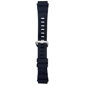 Hadley-Roma Men's 20-mm Dive Black Rubber Watch Strap #MSM931RA-200