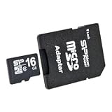 Silicon Power 16GB Class 4 microSDHC Memory Card w/SD Adapter