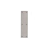 Baldwin 2121.150 Standard Beveled Edge Push Plate, Satin Nickel
