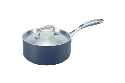 GreenPan, Vienna Hard Anodised Aluminium, 16 cm, Covered Saucepan, Ceramic Non-Stick Coating