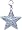 Star, 14K White Gold Diamond Charm