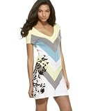 Rocawear - Rocawear Carnation Chevron-Stripe Dress