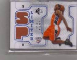 2008-09 SP Authentic Limited Memorabilia #SPLKW Kyle Weaver - Oklahoma City Thunder (Piece of Authentic Jersey ) (Basketball Cards)