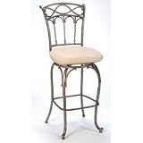 Kendall Bar Stool (Pewter Base Antique Bronze) (45.5 H x 22 W x 18.5 D) by Hillsdale Furniture