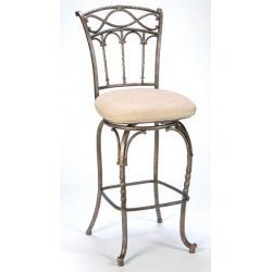 Kendall Bar Stool (Pewter Base Antique Bronze) (45.5 H x 22 W x 18.5 D) by Hillsdale Furniture