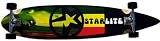 STARLITE Longboard Complete RASTA WAVE Assembled 9x43