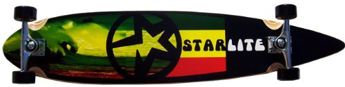 STARLITE Longboard Complete RASTA WAVE Assembled 9x43