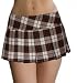 Sexy School Girl Mini Skirt in Black and Red Plaid Jr. Size Adult
