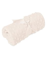 Cream bubble super soft pram blanket