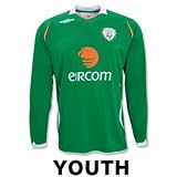 Ireland 08/10 Home LS Youth Soccer Jersey