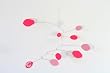 PINK Modern Hanging Art Mobile - chic hip retro home decoration