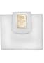 Women's Bi-Fold Dusty White/Light Gold Wrinkled Leather Wallet: Dusty White/Light Gold Wallet