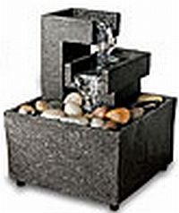 Sarah Peyton Home - Cordless Meditation Fountain - Cut Stone Waterfall
