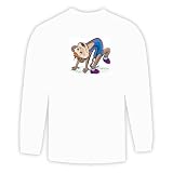 Long Sleeve T shirt with monkey, stretching, sport, animal, gymnastics Long Sleeve T-shirt with monkey, stretching, sport, animal, gymnastics