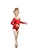Elowel Gymnastics Leotards for Girls - Long Sleeve & Scoop Neck Leotard for Girls Dance