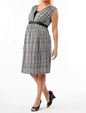31DC1sJQlzL. SL160  Motherhood Maternity: Short Sleeve Belted Maternity Dress