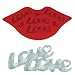 Valentine's Love Lip Shape Silicone Ice Cube Tray