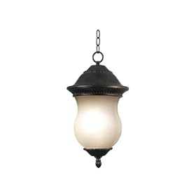Kenroy Home 80544GBRZ Repartee One-Light Medium Hanging Lantern with 8-Inch French Scavo... by Kenroy Home