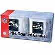 Seattle Seahawks 2 pack of 2"x2" Candle Sets - NFL Football Fan Shop Sports Team Merchandise