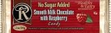 Box of 12 No Sugar Added Milk Chocolate with Raspberry Bars - Low Carb Chocolate From Ross Chocolates