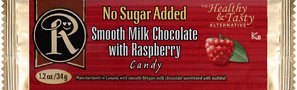 Box of 12 No Sugar Added Milk Chocolate with Raspberry Bars - Low Carb Chocolate From Ross... by Ross Chocolate - Low Carb Chocolates