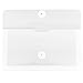 JAM PAPER Plastic Envelopes with Button & String Tie Closure - #10 Business Booklet - 5 1/4 x 10 - Clear - 12/Pack