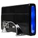 Electronics : A-Power 3.5" USB 2.0 Aluminum Ext HDD Enclosure w/LED (Blk)