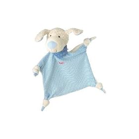 Pastel dog blue baby comforter