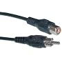 1 RCA Male / 1 RCA Female RCA Extension Cable, 25 ft