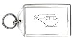 Produkt-Bild: Schl&uuml;sselhalter mit der Grafik: mobil, "black and white", reisen