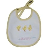Personalized Ducky Bibs - Color Yellow - Thread Color Blue