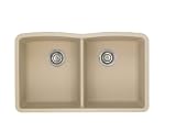 Blanco 441223 Diamond Equal Double Bowl Silgranit II Sink, Biscotti Blanco 441223 Diamond Equal Double Bowl Silgranit II Sink, Biscotti