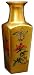 Affordable Gift Ideas for Mom Mother - 13" Square Gold Leaf Lacquer Porcelain Flower Vase