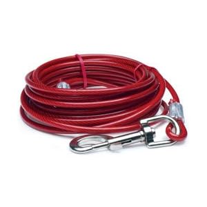 Warren Pet Products Q3520 20' Tie-Out Cable for Large Dogs (1 Each)