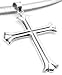 Large and Light Medieval Sterling Silver Cross Pendant
