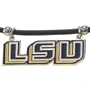 LSU Fighting Tigers Logo Pendant Rubber Necklace - NCAA College Athletics Fan Shop Sports Team Merchandise