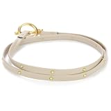 gorjana Graham Bone Color Genuine Leather Stud