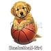 Puppy-Basketball Girl Adult Long Sleeve T-Shirt