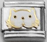 Clearly Charming Cat Face Feline Animal Theme Italian Charm