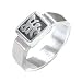 Capricorn Horoscope Sign Silver Tone Pewter Ring, Size 10