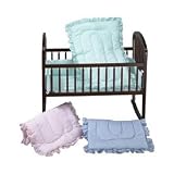 Gingham Portable Crib Set - color: green gingham