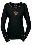 Apparel : New Orleans Saints NFL Woman's Bling Diva Long Sleeve Tee